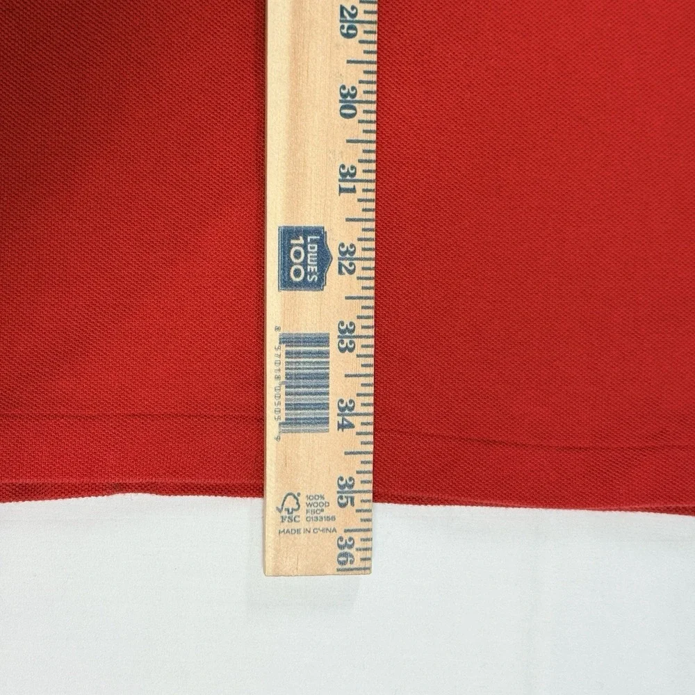 Polo Ralph Lauren Big Pony Polo Shirt Red Blue Size 2XLT Tall Mesh Pony Rugby